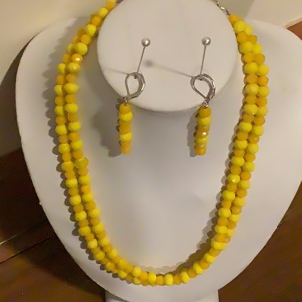 SOLD SOLD Handmade  Necklace and earring set